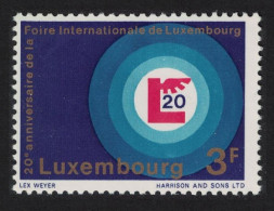 Luxembourg International Fair Block Of 4 1968 MNH SG#824 MI#774 - Nuevos