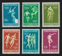 Luxembourg Football Cycling Olympic Games Mexico 6v 1968 MNH SG#815-820 MI#765-770 - Nuovi