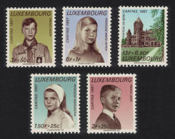 Luxembourg Royal Children And Residence 5v 1967 MNH SG#810-814 MI#760-764 - Unused Stamps