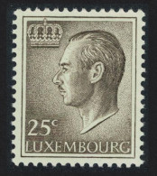 Luxembourg Grand Duke Jean 25c. Brown Normal Paper 1966 MNH SG#757 MI#725x - Nuovi