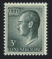 Luxembourg Grand Duke Jean 3f. Green Normal Paper 1965 MNH SG#763 MI#712x - Nuevos