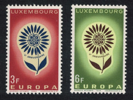 Luxembourg Flower Europa 2v 1964 MNH SG#744-745 MI#697-698 - Nuovi