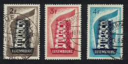 Luxembourg Europa 3v 1956 Canc SG#609-611 MI#555-557 - Gebraucht