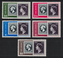 Luxembourg Stamp Centenary 5v 1952 MNH SG#552a-552e MI#490-494 - Nuovi