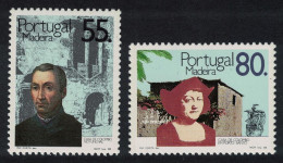 Madeira Christopher Columbus's Houses In Madeira 2v 1988 MNH SG#244-245 - Madeira