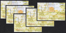 Macao Macau Buildings 1st Series 5 MSs 1999 MNH SG#MS1121 MI#Block 68 Sc#1000 - Unused Stamps