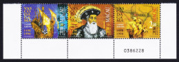 Macao Macau Vasco Da Gama 1498 Strip Of 3v Control Number 1998 MNH SG#1044-1046 Sc#943-946 - Nuovi