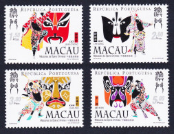 Macao Macau Opera Masks 4v 1998 MNH SG#1056-1059 Sc#938-941 - Unused Stamps