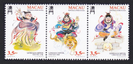 Macao Macau Legends And Myths 3rd Series Strip Of 3v 1996 MNH SG#930-932 Sc#819a - Unused Stamps