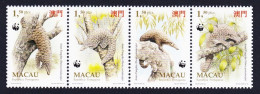 Macao Macau WWF Chinese Pangolin 4v Strip 1995 MNH SG#880-883 MI#795-798 Sc#767-770 - Unused Stamps