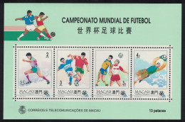 Macao Macau World Cup Football Championship USA MS 1994 MNH SG#MS847 MI#Block 27 Sc#734a - Nuevos