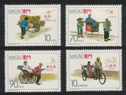 Macao Macau Traditional Vehicles 4v 1987 MNH SG#656-659 - Nuevos