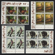 Luxembourg Squirrel Boar Hare Wood Pigeon Bird 4v Corner Blocks 2001 MNH SG#1601-1604 MI#1554-1557 - Unused Stamps