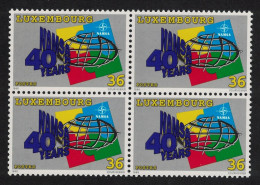 Luxembourg North Atlantic Supply Agency Block Of 4 1998 MNH SG#1490 MI#1465 - Ungebraucht