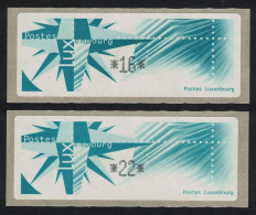 Luxembourg ATM Labels 16F And 22F 1998 MNH MI#A4 - Nuevos