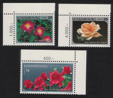 Luxembourg Roses 3v Corners 1997 MNH SG#1441-1443 MI#1411-1413 - Nuevos