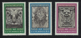 Luxembourg Mascarons 2nd Series 3v 1992 MNH SG#1320-1322 MI#1299-1201 - Ungebraucht