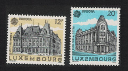 Luxembourg Europa Post Office Buildings 2v 1990 MNH SG#1273-1274 MI#1243-1244 - Ongebruikt