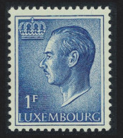 Luxembourg Grand Duke Jean 1f. Blue Fluor Paper 1988 MNH SG#759 MI#711yb - Unused Stamps