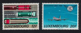 Luxembourg Boeing 747 Aeroplane Eurocontrol 2v 1988 MNH SG#1223-1224 MI#1194-1195 - Ongebruikt