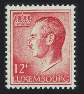 Luxembourg Grand Duke Jean 12f. Red Phosphor Paper 1987 MNH SG#767 MI#920ya - Nuovi