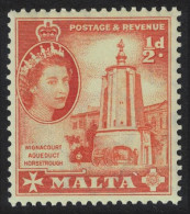 Malta Wignacourt Aqueduct Horsetrough ½d 1956 MNH SG#267 - Malta (...-1964)