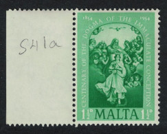 Malta Dogma Of The Immaculate Conception VARIETY Flaw 1954 MNH SG#263 - Malta (...-1964)