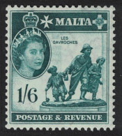 Malta 'Les Gavroches' Statue 1s.6d 1956 MH SG#277 - Malta (...-1964)