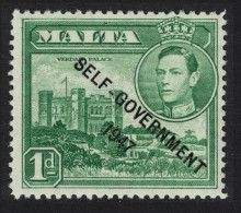 Malta Verdala Palace 1d Green 'SELF-GOVERNMENT' 1948 MNH SG#236 - Malta (...-1964)