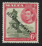 Malta Statue Of Manoel De Vilhena 6d 'SELF-GOVERNMENT' 1948 MNH SG#242 - Malta (...-1964)