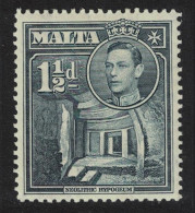 Malta Hypogeum Hal Saflieni 1½d Black 1938 MNH SG#220b - Malta (...-1964)