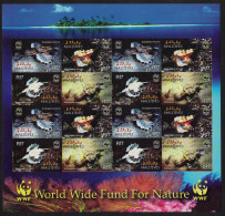 Maldives WWF Dragonfish Imperf Sheetlet Of 4 Sets 2004 MNH SG#3966-3969 MI#4407-4410 Sc#2839 A-d - Maldivas (1965-...)