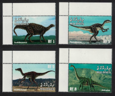 Maldives Dinosaurs 4v Corners 1999 MNH SG#3080=3101 - Maldivas (1965-...)