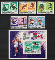 Malagasy Rep. Olympic Games Montreal 5v+MS 1976 CTO SG#338-MS343 - Madagaskar (1960-...)