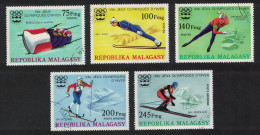Malagasy Rep. Winter Olympic Games Innsbruck 5v 1975 CTO SG#330-334 Sc#538-540+C149-C150 - Madagascar (1960-...)