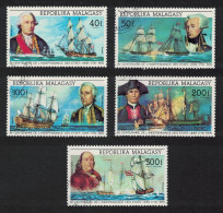 Malagasy Rep. Bicentenary Of American Revolution 5v 1975 CTO SG#305-309 Sc#525-526+C137-C139 - Madagascar (1960-...)