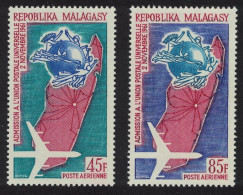 Malagasy Rep. Admission To UPU 2v 1963 MNH SG#69-70 - Madagascar (1960-...)