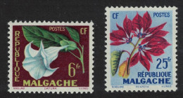 Malagasy Rep. Tropical Flora 2v 1959 MNH SG#2-3 - Madagaskar (1960-...)