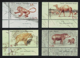 Moldova Tapir Monkey Hyena Camel Extinct Fauna 4v Corners 2016 MNH MI#980-983 - Moldova