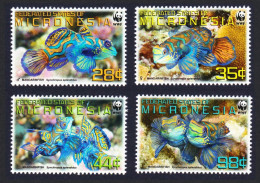 Micronesia WWF Mandarinfish 4v 2009 MNH MI#2052-2055 Sc#848a-d - Mikronesien