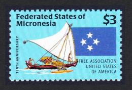 Micronesia Association With USA 10th Anniversary 1996 MNH SG#528 Sc#253 - Micronesia