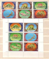 1990 Prehistoric Animals- DINOSAURS  Mi-3840/45  6v. +S/M- MNH  BULGARIA / Bulgarie - Ungebraucht