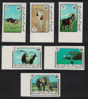 Mauritania Birds WWF Endangered Animals 6v Imperf Margins 1978 MNH SG#573-578 MI#595-600 Sc#383-388 - Mauritania (1960-...)