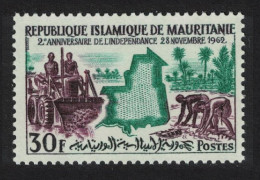 Mauritania Tractor Second Anniversary Of Independence 1963 MNH SG#159 - Mauretanien (1960-...)