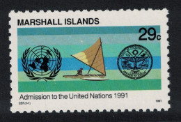 Marshall Is. Admission To The United Nations 1991 MNH SG#406 - Islas Marshall