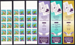 Marshall Is. Fish 3 Booklets 1988 MNH SG#149=158 - Marshall Islands