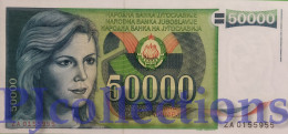 YUGOSLAVIA 50000 DINARA 1988 PICK 96 UNC REPLACEMENT PREFIX "ZA" - Joegoslavië