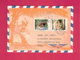 Lettre De 1983 Pour La France - YT N° 198 Et 200 - Chapeaux - Covers & Documents