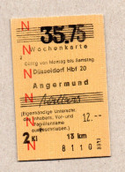 A03] BRD  - Wochenkarte Düsseldorf - Angermund (35.75) - Europe