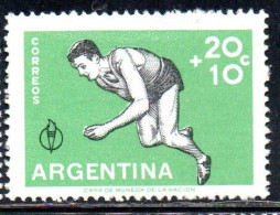 ARGENTINA 1959 PAN AMERICAN GAMES CHICAGO RUNNER 20c + 10c MNH - Ongebruikt